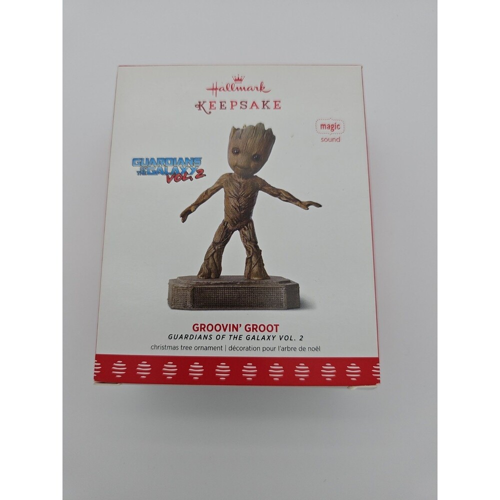 2017 Hallmark Keepsake Guardians of the Galaxy Groovin' Groot Ornament New
